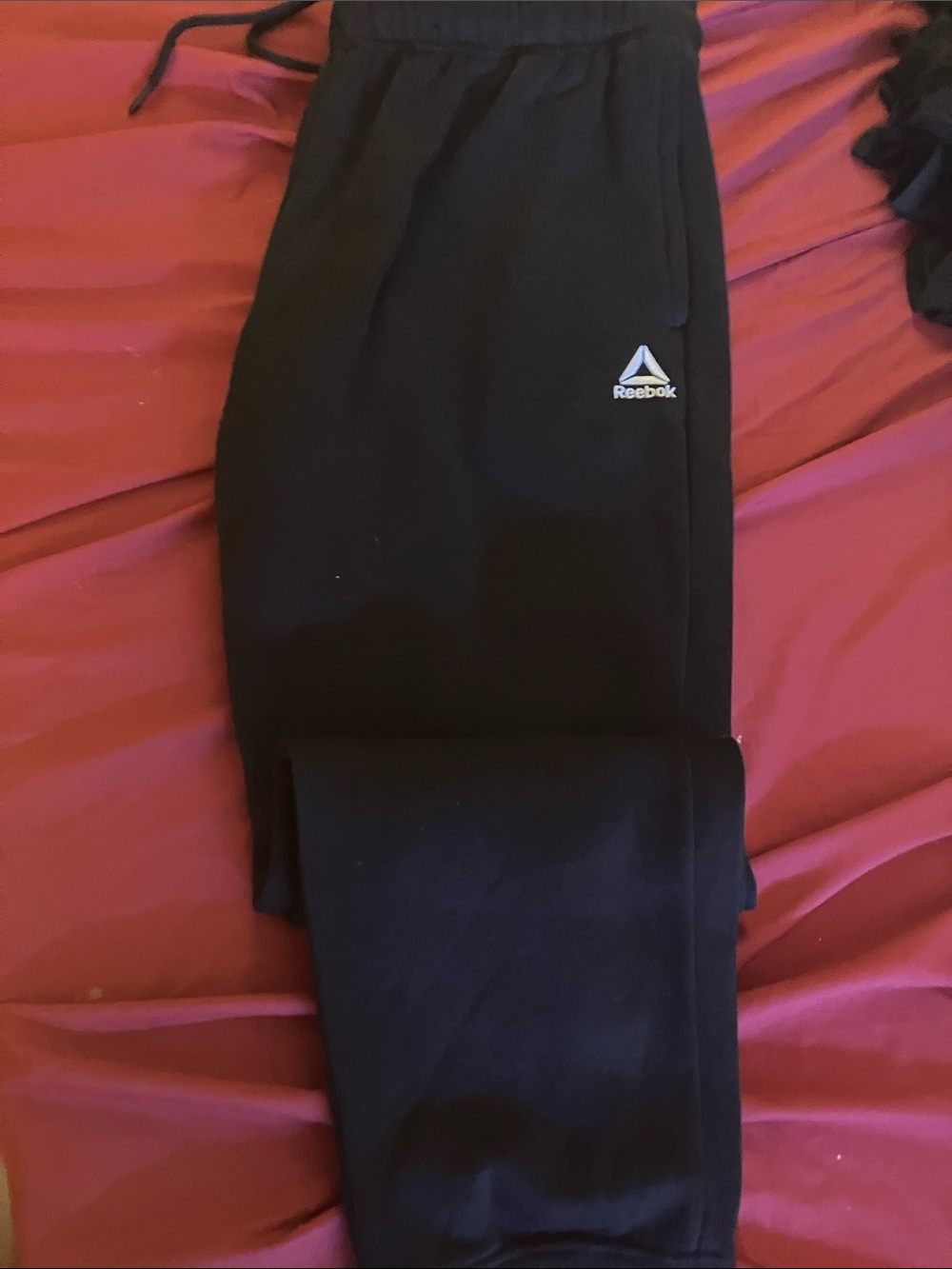Reebok Black Womans Jogger Sweatpants XLG